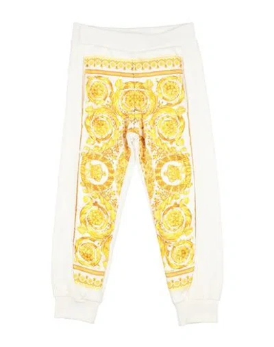 Versace Young Babies'  Toddler Girl Pants White Size 6 Cotton, Elastane, Polyester