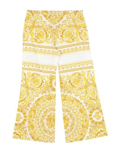 Versace Young Babies'  Toddler Girl Pants Yellow Size 6 Cotton