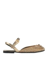 Versace Young Toddler Girl Sandals Camel Size 10c Leather In Gold
