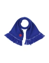 Versace Young Toddler Girl Scarf Bright Blue Size 5 Virgin Wool, Viscose In Blue
