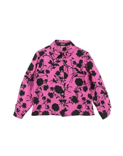 Versace Young Babies'  Toddler Girl Shirt Magenta Size 6 Silk