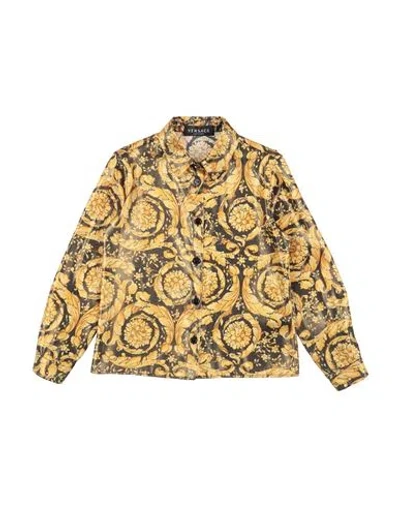 Versace Young Babies'  Toddler Girl Shirt Ocher Size 6 Polyester In Yellow