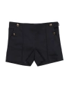 Versace Young Toddler Girl Shorts & Bermuda Shorts Midnight Blue Size 3 Cotton, Polyester, Polyamide In Black