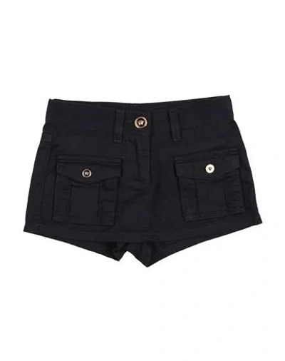 Versace Young Babies'  Toddler Girl Shorts & Bermuda Shorts Midnight Blue Size 6 Cotton In Black