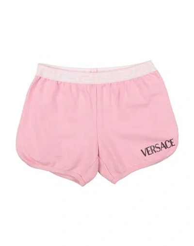 Versace Young Babies'  Toddler Girl Shorts & Bermuda Shorts Pink Size 6 Cotton, Glass, Polyester, Polyamide,
