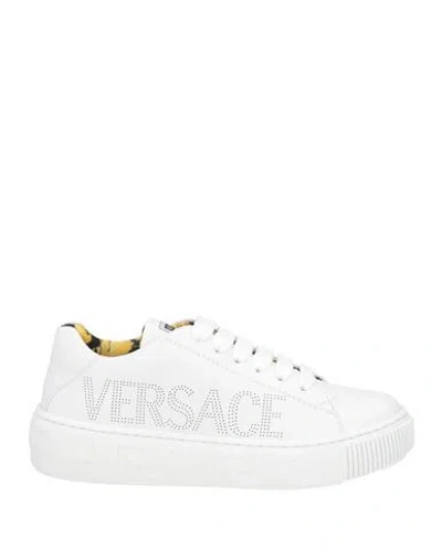 Versace Young Babies'  Toddler Girl Sneakers White Size 10c Leather