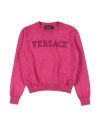 Versace Young Babies'  Toddler Girl Sweater Garnet Size 5 Acetate, Polyamide, Metallic Polyester, Elastane In Red