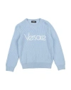 Versace Young Babies'  Toddler Girl Sweater Light Blue Size 6 Virgin Wool, Polyester
