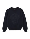 Versace Young Toddler Girl Sweater Midnight Blue Size 4 Virgin Wool, Viscose In Blue