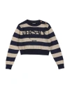Versace Young Toddler Girl Sweater Navy Size 4 Viscose, Polyester, Polyamide In Blue