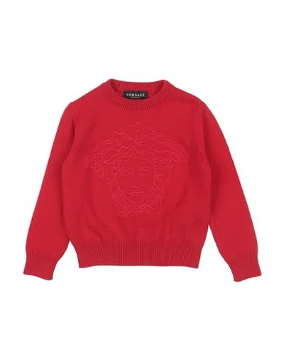 Versace Young Babies'  Toddler Girl Sweater Red Size 4 Virgin Wool, Viscose