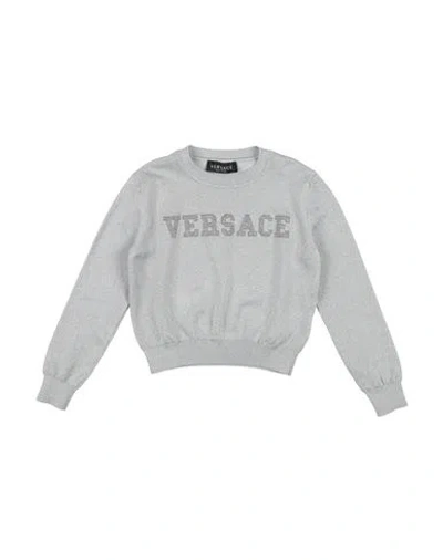 Versace Young Babies'  Toddler Girl Sweater Silver Size 6 Acetate, Polyamide, Metallic Polyester, Elastane