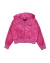 Versace Young Toddler Girl Sweatshirt Fuchsia Size 6 Polyester, Elastane, Glass, Cotton In Pink