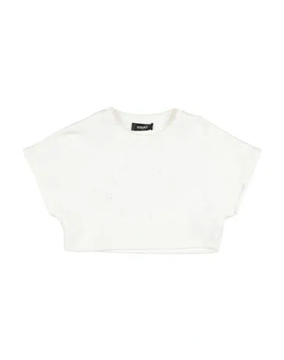 Versace Young Babies'  Toddler Girl Sweatshirt Ivory Size 6 Cotton, Polyester, Elastane In Burgundy