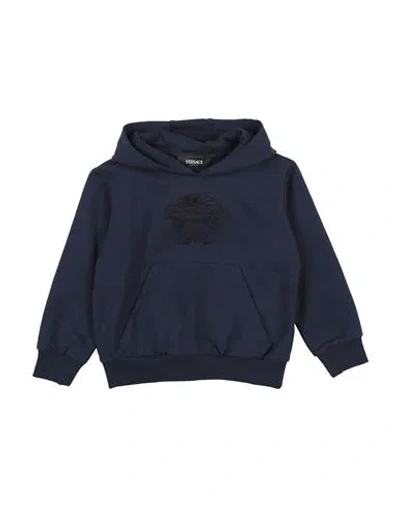 Versace Young Babies'  Toddler Girl Sweatshirt Midnight Blue Size 3 Cotton, Elastane