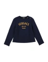 Versace Young Toddler Girl Sweatshirt Midnight Blue Size 6 Cotton, Viscose, Polyester In Blue