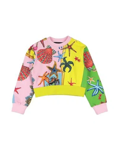 Versace Young Babies'  Toddler Girl Sweatshirt Pink Size 5 Cotton, Polyamide, Elastane