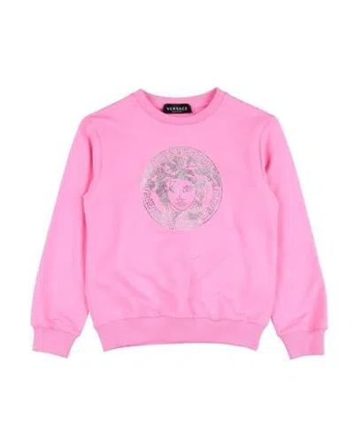 Versace Young Babies'  Toddler Girl Sweatshirt Pink Size 6 Cotton, Glass, Elastane
