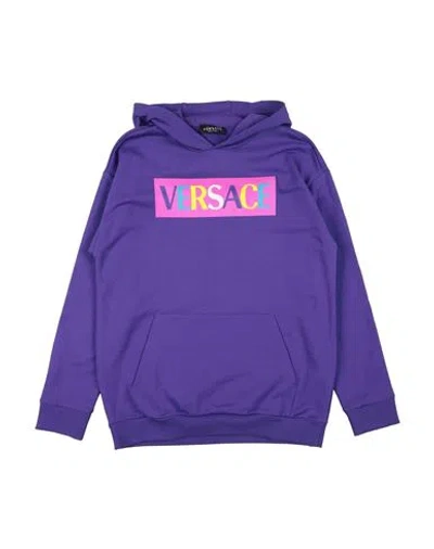 Versace Young Babies'  Toddler Girl Sweatshirt Purple Size 6 Cotton, Elastane