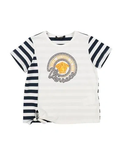 Versace Young Babies'  Toddler Girl T-shirt Ivory Size 6 Cotton, Elastane In White