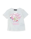 VERSACE YOUNG VERSACE YOUNG TODDLER GIRL T-SHIRT OFF WHITE SIZE 6 COTTON