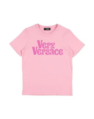 Versace Young Babies'  Toddler Girl T-shirt Pink Size 6 Cotton