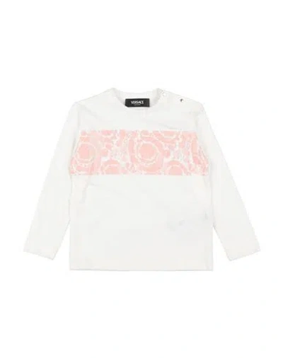 Versace Young Babies'  Toddler Girl T-shirt White Size 3 Cotton