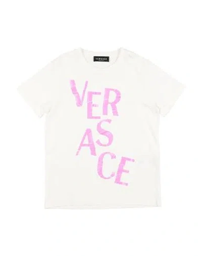 Versace Young Babies'  Toddler Girl T-shirt White Size 6 Cotton