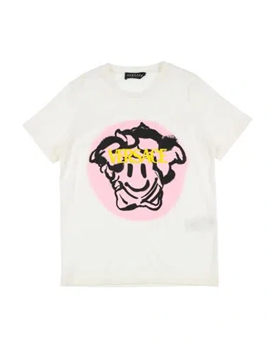 Versace Young Babies'  Toddler Girl T-shirt White Size 5 Cotton