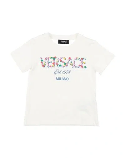 Versace Young Babies'  Toddler Girl T-shirt White Size 6 Cotton