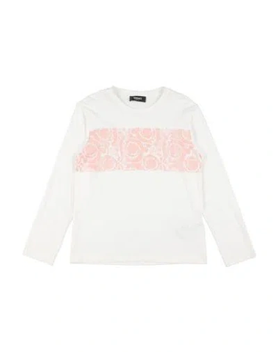 Versace Young Babies'  Toddler Girl T-shirt White Size 6 Cotton