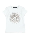 Versace Young Babies'  Toddler Girl T-shirt White Size 6 Cotton, Elastane