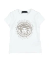 Versace Young Babies'  Toddler Girl T-shirt White Size 5 Cotton, Elastane