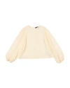 Versace Young Toddler Girl Top Ivory Size 6 Acetate, Silk, Polyamide In Neutral