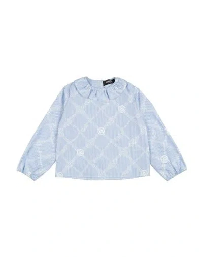 Versace Young Babies'  Toddler Girl Top Light Blue Size 3 Cotton
