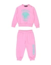 VERSACE YOUNG VERSACE YOUNG TODDLER GIRL TRACKSUIT PINK SIZE 3 COTTON, ELASTANE