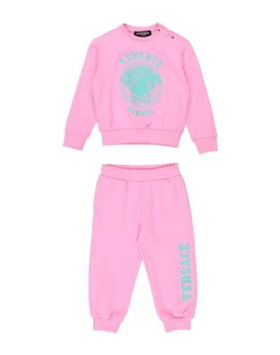 Versace Young Babies'  Toddler Girl Tracksuit Pink Size 3 Cotton, Elastane