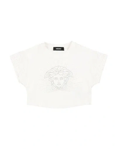 Versace Young Babies'  Toddler Girl T-shirt Off White Size 6 Cotton