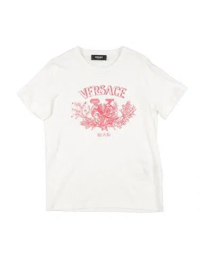 Versace Young Babies'  Toddler Girl T-shirt White Size 6 Cotton