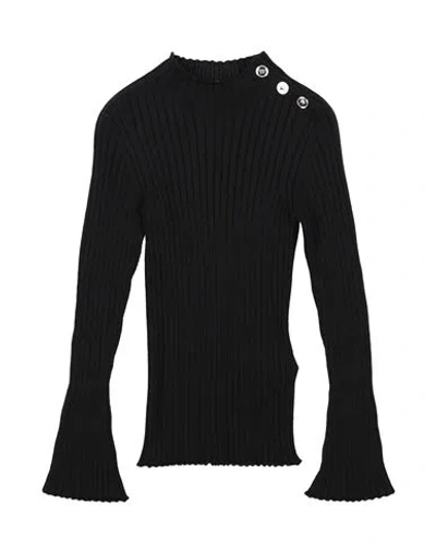 Versace Young Babies'  Toddler Girl Turtleneck Black Size 6 Virgin Wool