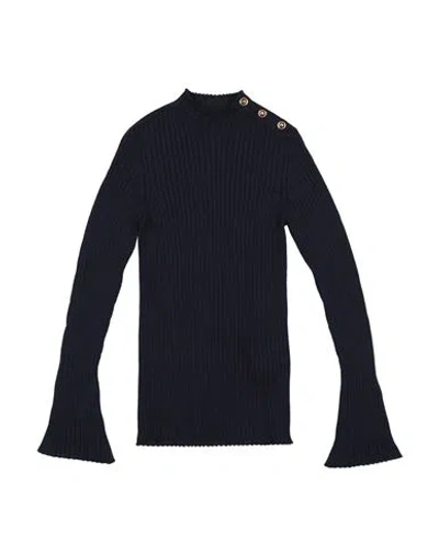 Versace Young Babies'  Toddler Girl Turtleneck Midnight Blue Size 6 Virgin Wool