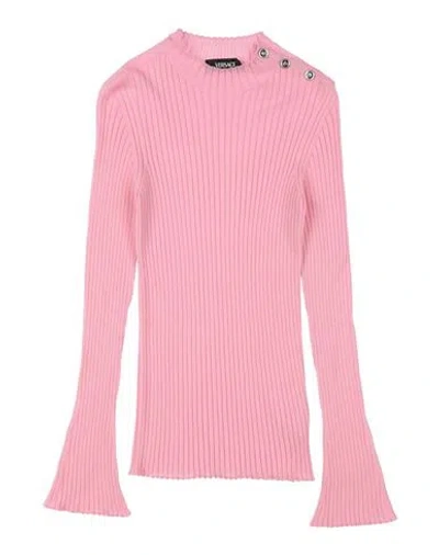 Versace Young Babies'  Toddler Girl Turtleneck Pink Size 4 Virgin Wool
