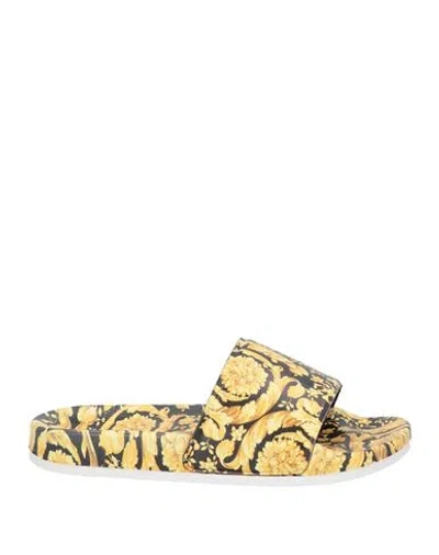 Versace Young Babies'  Toddler Sandals Yellow Size 10c Rubber