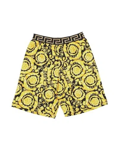 Versace Young Babies'  Toddler Shorts & Bermuda Shorts Yellow Size 6 Cotton, Polyester, Elastane, Polyamide