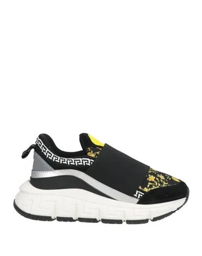 Versace Young Babies'  Toddler Sneakers Black Size 10c Synthetisches Material