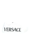 Versace Young Toddler Sneakers White Size 10c Soft Leather In White
