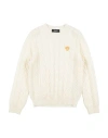 Versace Young Babies'  Toddler Sweater Ivory Size 4 Virgin Wool, Viscose In White