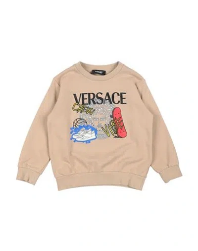 Versace Young Babies'  Toddler Sweatshirt Beige Size 6 Cotton In Nude