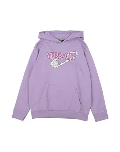 Versace Young Babies'  Toddler Sweatshirt Light Purple Size 6 Cotton, Elastane