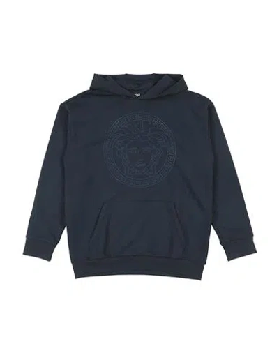 Versace Young Babies'  Toddler Sweatshirt Navy Size 6 Cotton, Elastane, Aluminum In Blue